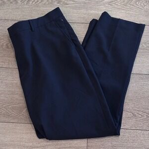 7 Diamonds Camden Tailored Pants Mens 38/30 Navy Blue Stretch Chino Dress Slacks